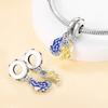 925 Silver Accessories Pendant Bead Ornament Christmas Snowman DIY Bead Bracelet Necklace 2026