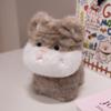 Cute Big Face Cat With Birthday Hat Fruit Cake Snack Bib Decor Kawaii Grey Orange Cats Kittens Plushie For Kids Birthday Gift