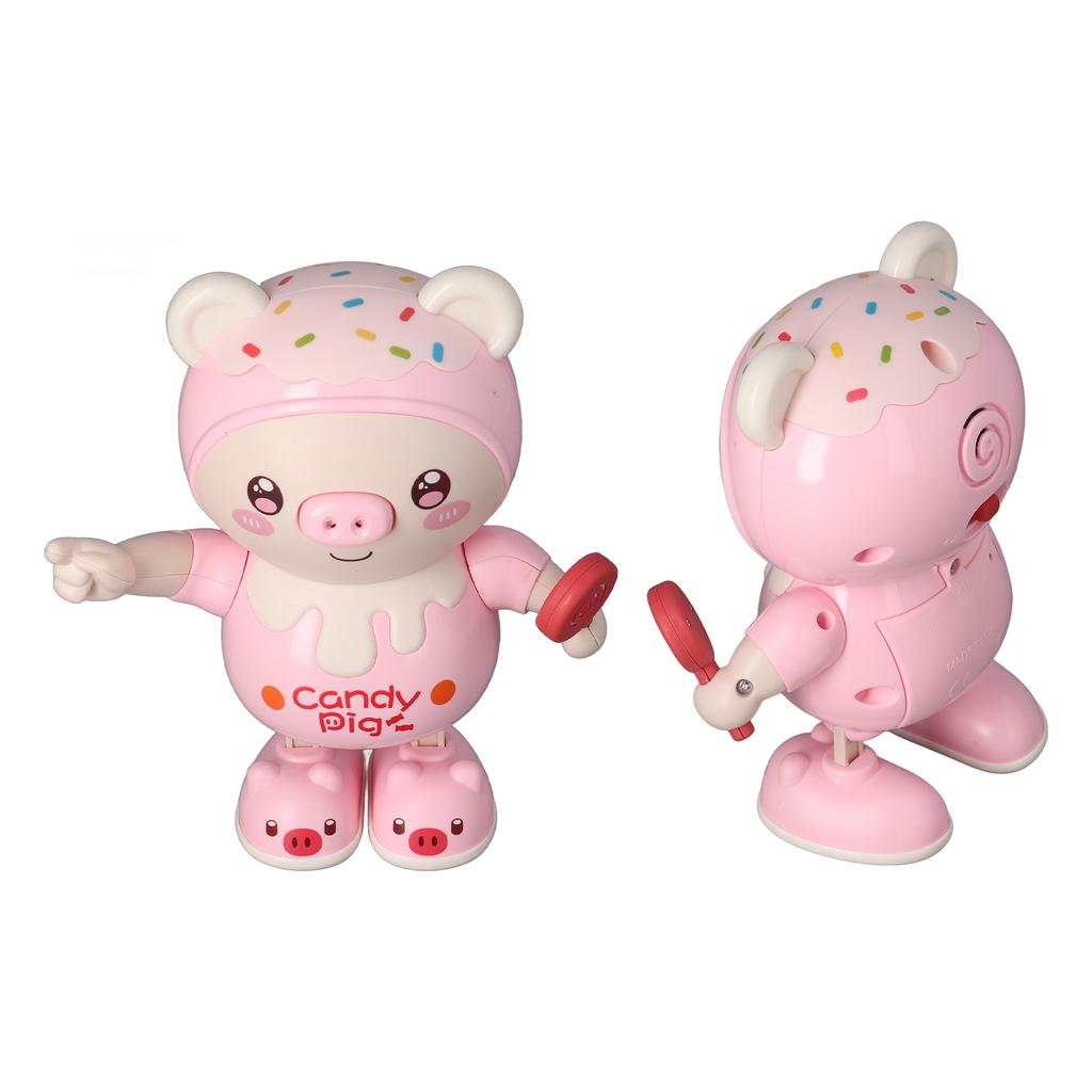 Elektronisches tanzendes Ferkelspielzeug Cooles Licht Musik Kinder Gehendes Tier Interaktives Spielzeug für Kinder