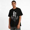 Fun Number 67 Palm Print Casual Short Sleeve T-Shirt Pure cotton T-shirt