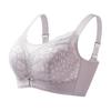 Adjustable Wire-Free Push-Up Lace Minimizer Bandeau Bra with Anti-Sagging Side Support