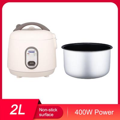 Ηλεκτρική κουζίνα ρυζιού 400 W/2L με μετρητή κούπας ρυζιού κουταλιά καλάθι ατμού Αντικολλητικό εσωτερικό δοχείο