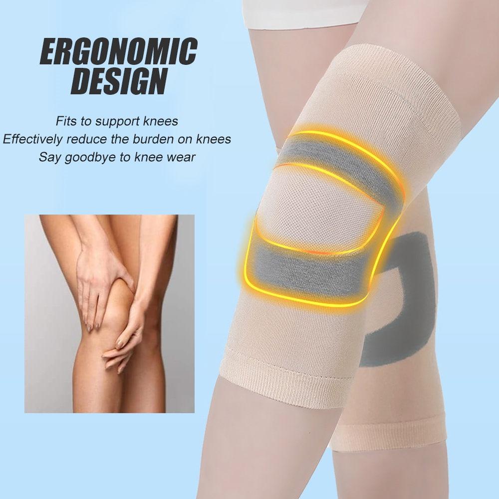 1Pair Summer Thin Knee Pads Socks Men Women Silk Knee Sleeve Cold Knee Sleeve For Fitness Running Cycling Arthritis Pain Relief