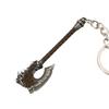 7cm/2.76in Keychains Game Peripherals Pendant Lich King Blood Roar Battle Axe Weapon Props Metal Weapon Ornaments Toys Decor