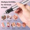 Professional Electric Nail Drill and Nail File Kit, Rechargeable Portable Acrylic Gel Nail Polish Remover Machine for Home Salon