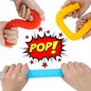 10/20/30Pcs Colorful Pop Pipe Fidget Sensory Antistress Toys Telescopic Tube Stress Relief Toys Plastic Stretch Pipe Toy Gift