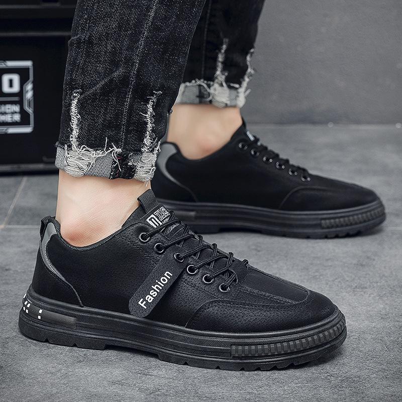 Spring Autumn Mens Casual Shoes Thick Sole Non-slip Brand Male Footwear Cool Young Man Street Style Breathable Mesh D055