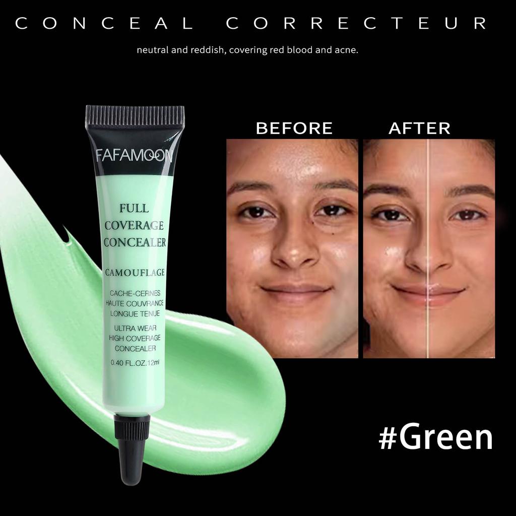 6 Colors Matte Liquid Concealer Brightens Skin Tone Full Coverage Foundation Dark Eye Circles Concealer Oil Control & Waterproof