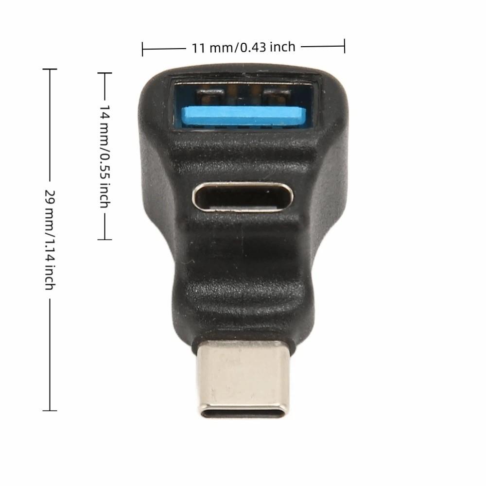 PD 100W Charging Type C Splitter Adapter 8K Video 20Gbps Dual Female Adapter For Steam Deck