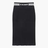 LECOQ Women'S Slim Fit Cable Skirt Sweater - Black (Qq122Ost16)