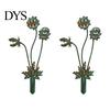 Decorative Garden Stake 2D Sunflowers Stake, Retro Flat Metal Plant Decoration, Carnivorous Outdoor Flower Yard Art for Lawn Bed Planter Creative