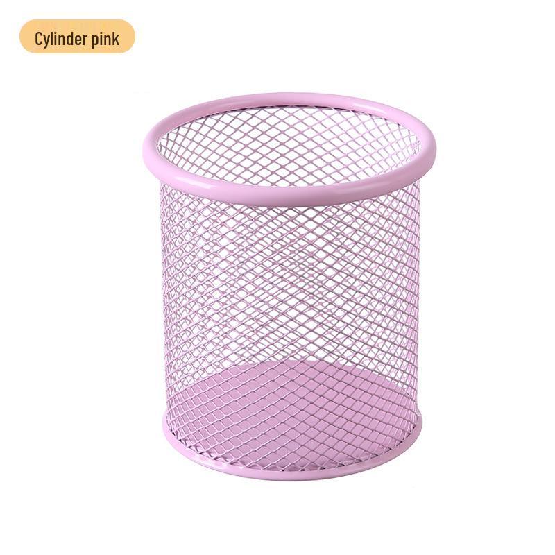 Multifunctional Metal Pen Holder – Stylish Iron Art Stationery Storage with High-End Appeal for Desk Organization