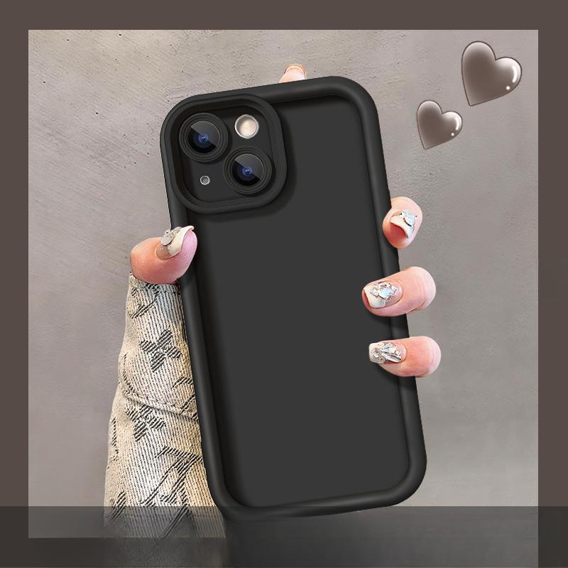 Applicable To Apple 14promax Mobile Phone Case New IPhone 15/13 Frosted Silicone 12 Coffee Briquette Doll