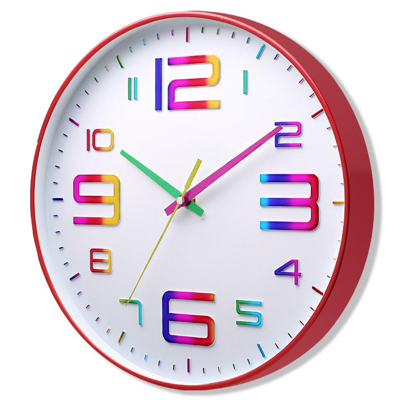 

12-дюймовые простые и модные настенные часы, бесшумные, не тикающие, декоративные часы для офиса, спальни, кухни, гостиной, декора 12 inch