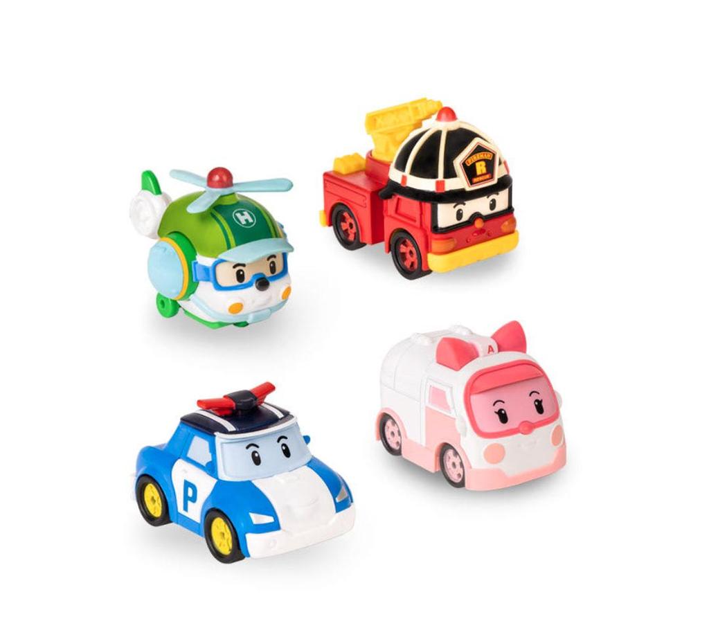 Robocar Poli Kovová hračka Vyberte 1 Poli Roy Amber Helly Oficiální auto