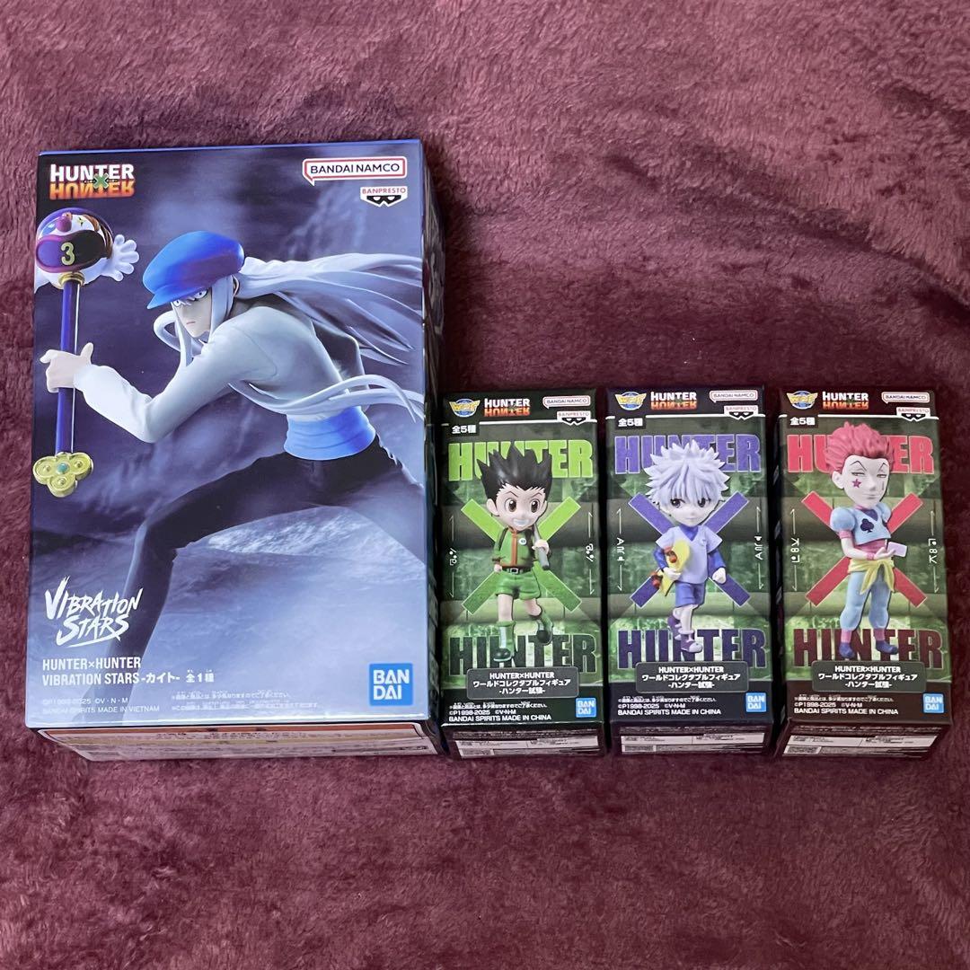 

[USED] Shipped with opened Hunter x Hunter World Collectible Figures VIBRATION STARS 4 items