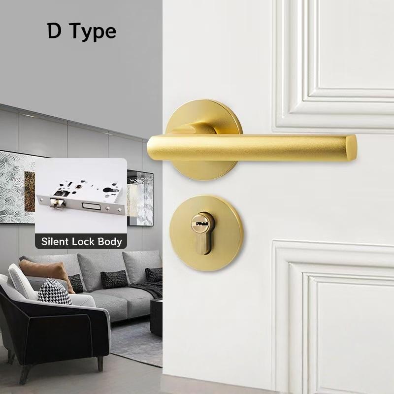 Competitive Price Privacy Door Knob Lock Easy Install Lever Door Lock Handles Set Replacement Kit With All Screws Installation