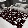 1pc Paw Prints Pattern Carpet, Area Rug For Living Room Bedroom Room Bed Chair Laundry Entryway Corridor Yard Non-slip Outdoor Camping Rug F