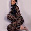 Women's Sexy Lace Sexy Jumpsuit (Female) Lace See-through Jumpsuit