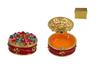 Round Openwork Metal Casket Jewelry Box Decorative Box