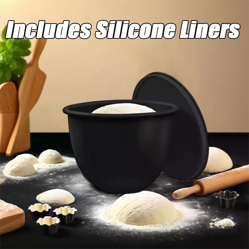 Fodere in Silicone per Ciotola di Planetaria, Fodere in Silicone per Planetarie da Cucina con Testa Inclinabile da 5 Qt – Accessori e Attacchi per Planetaria da Cucina