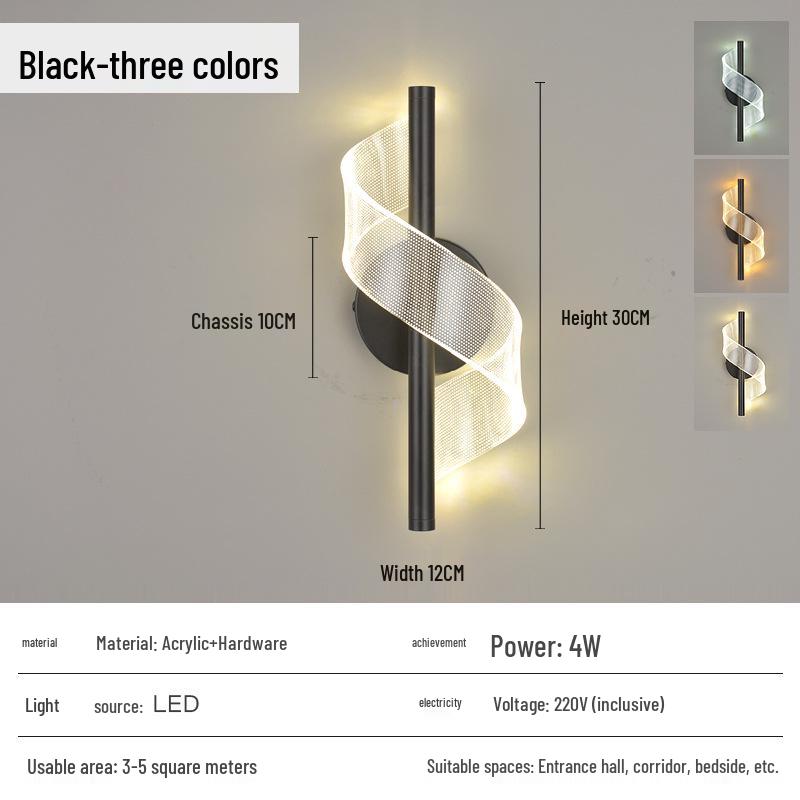Luxury Nordic Butterfly LED Wall Sconce: Modern Minimalist Design for Bedroom or TV Room with Tricolor Lighting