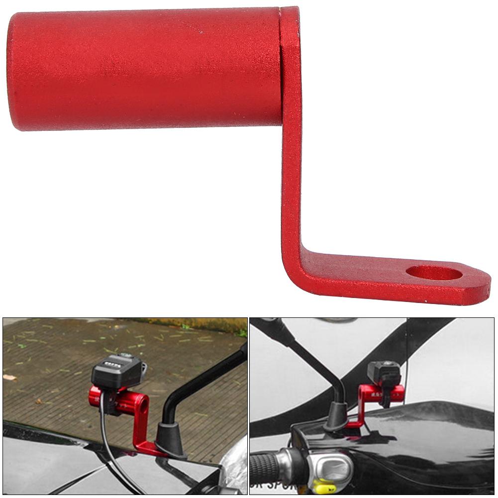 Motorcycle Mirror Bracket Side Rearview Mirror Holder Mount Clamp Bar Phone Holder