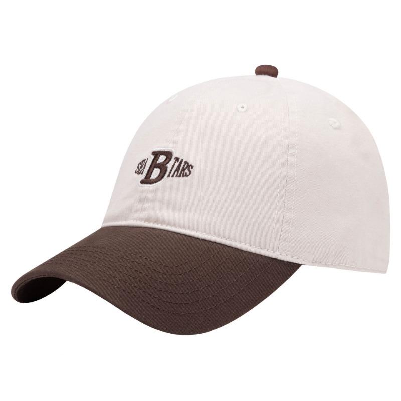 Premium large brim color matching baseball cap women's versatile trend deep top cap outdoor sun hat