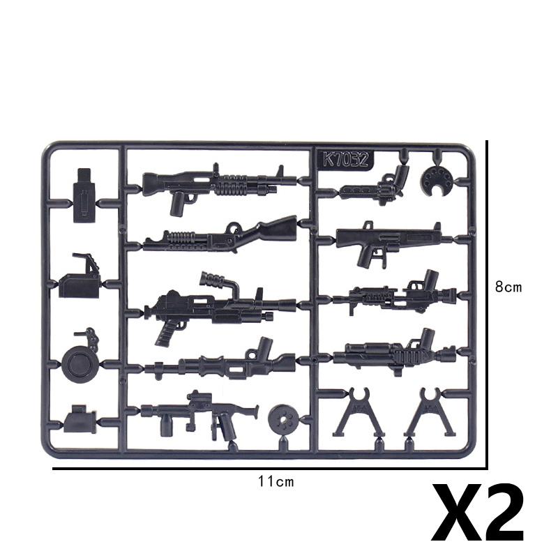 Military Waffen Pack Accessory Building Block Assassin Figure Waffen Accessories Dart Blade Sword Knife Soldier Guns Bricks Toys