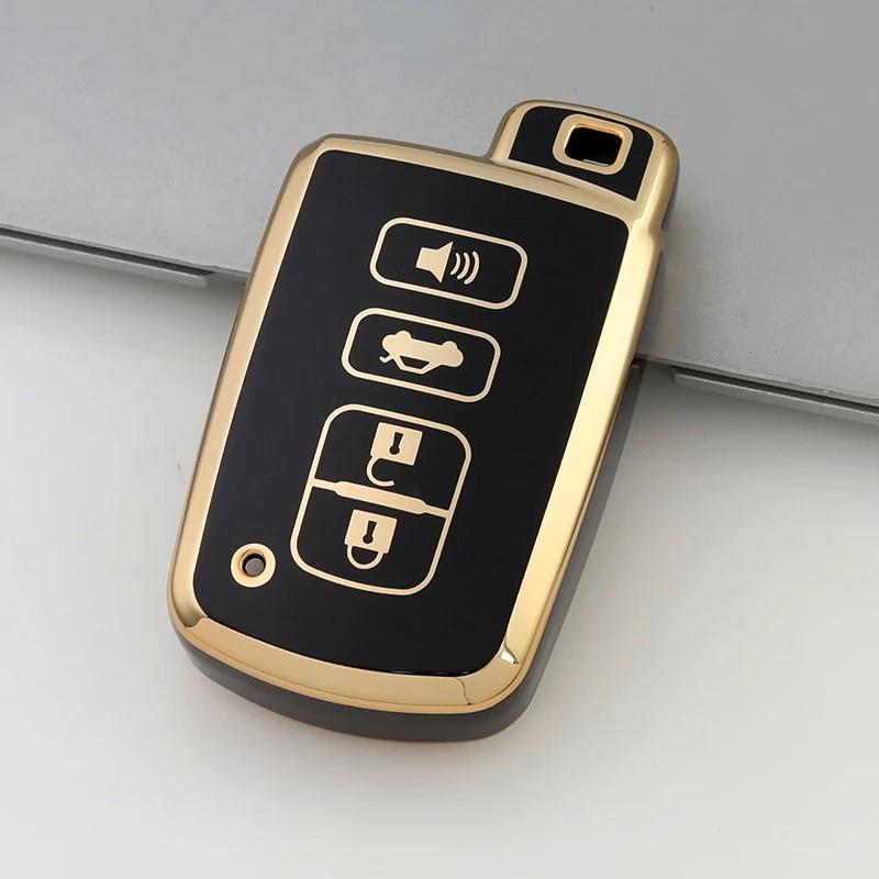 2 3 4 Buttons TPU Car Key Case for Toyota Prius Plus Auris Avalon Verso Rav 4 Corolla 2013 Yaris Hybrid Remote Keychain