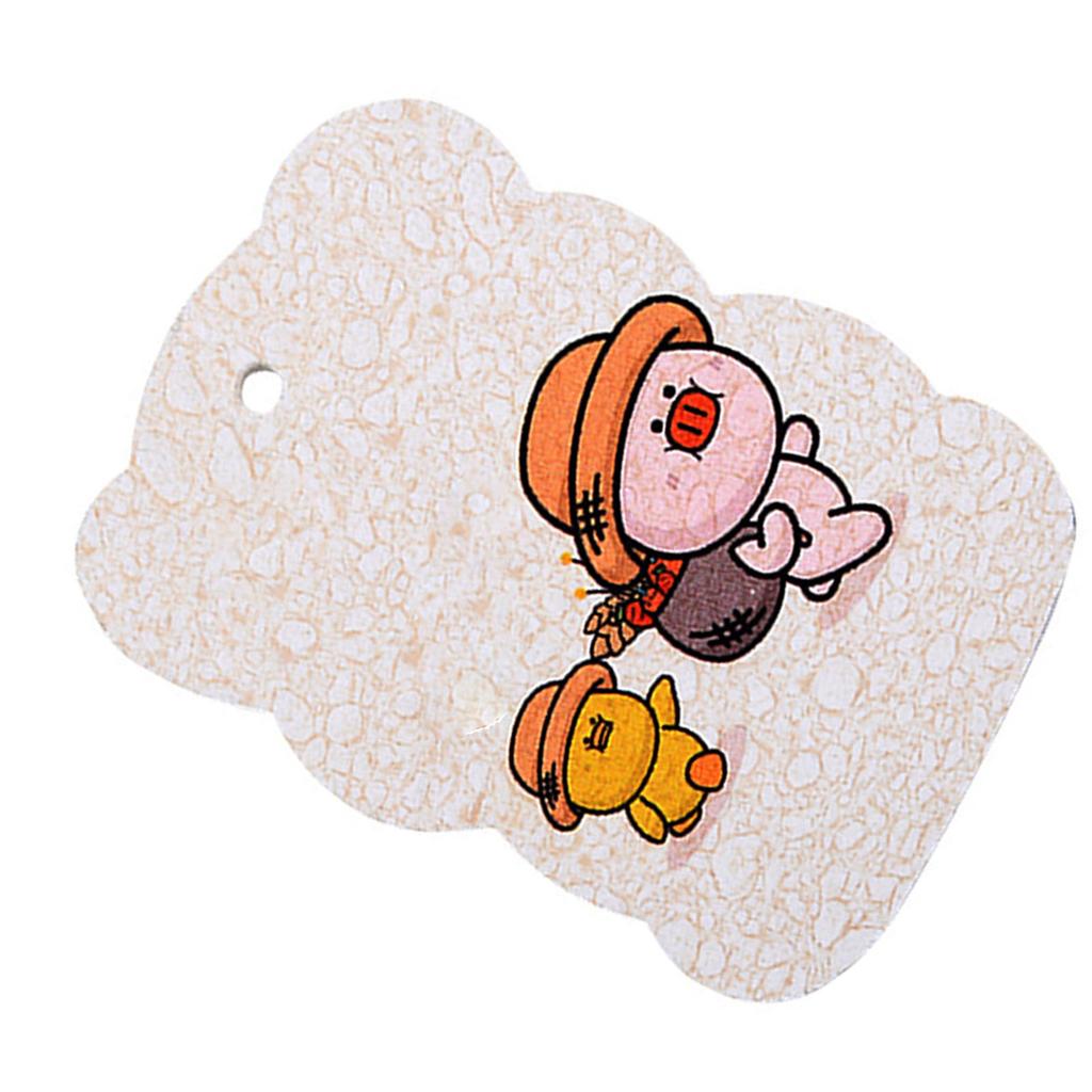 Compressed Wood Pulp Sponge High Absorbent Soft Cartoon Kitchen Scrub Sponge for Dish Washing