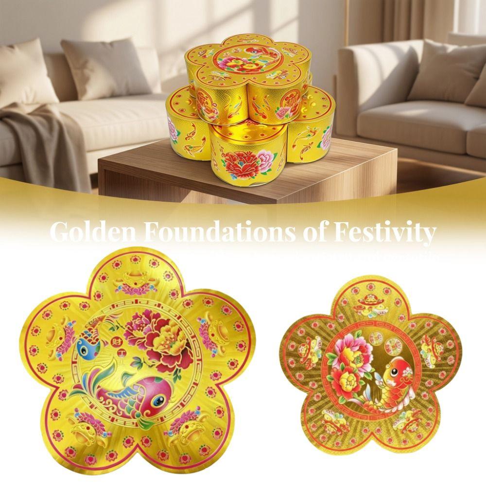 Plum Blossom Pattern Pagoda Base Box Foldable Gift Box DIY Foldable Box  Festival Gift