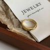 Retro S plain ring, non-fading light luxury index finger ring, open ring.