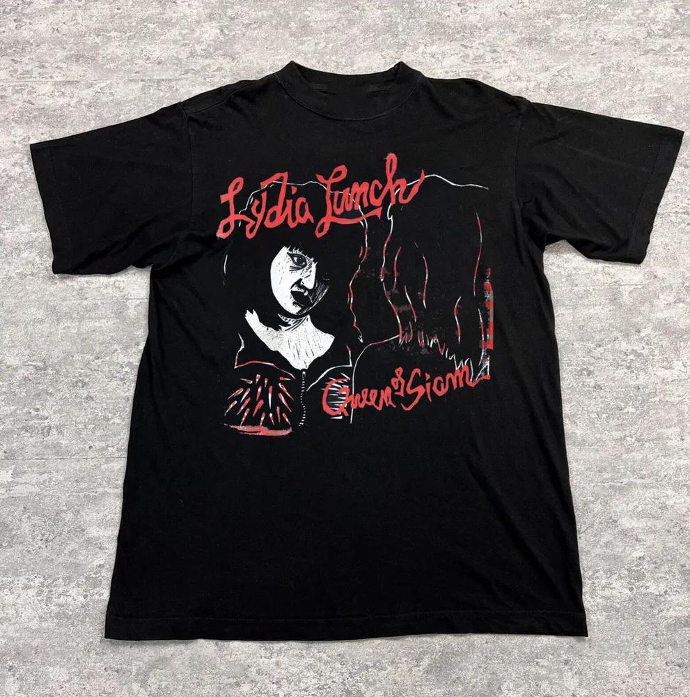 Unisex Short Sleeve Crew Neck Cotton T Shirt Lydia Lunch Queen Of Siam XXXXL