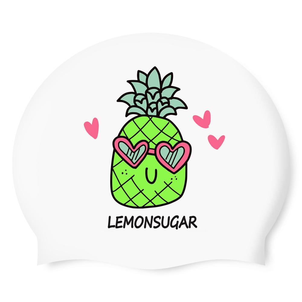 Eseudisebeun Pinapop Silicone Swim Cap White