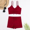 High Waist Bikini Swimsuit Women 2024 Push Up Bikini Floral Swimsuit Print Bikini Boxers Swimwear Swim Trunks Bathing Suit