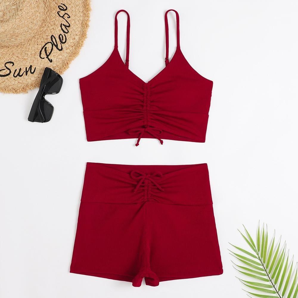 High Waist Bikini Swimsuit Women 2024 Push Up Bikini Floral Swimsuit Print Bikini Boxers Swimwear Swim Trunks Bathing Suit