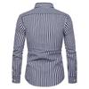2024 Men's Slim Fit Striped Long Sleeve Shirt - Youth Fashion Business Casual