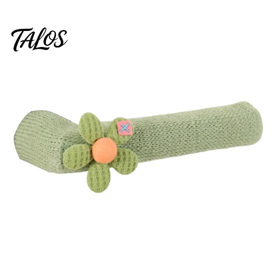 Cute Flower Design Handle Grips Knitted Doorknob Covers, Thick Anti‑Slip Furniture Feet Protector Sleeves, Door Protectors Cushion Pads, Floor