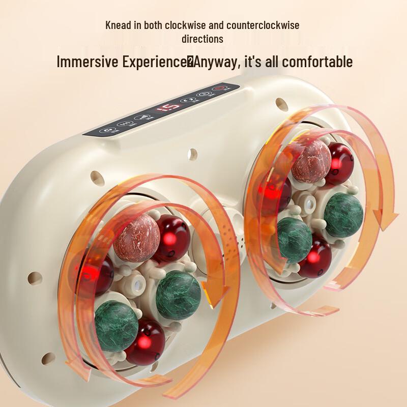 Jun Shi Rechargeable Waist & Abdomen Massager with Red Light Heat