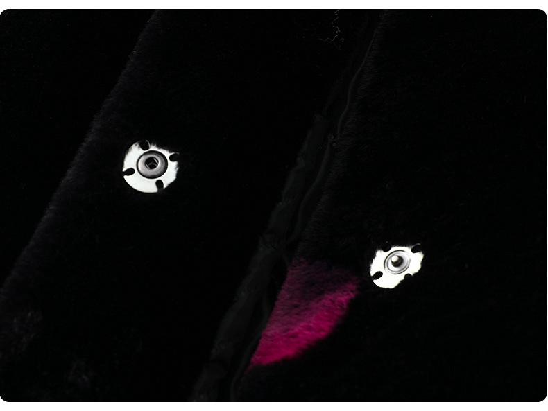 Velvet Grandma-Style Winter Coat for Women, Extra Warm & Thick, Ages 40-60