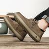 Retro Low-Top Schuhe Herrenschuhe Stil Leder Herbst Neu Lässige Lederschuhe Herren Weiches Leder Weiche Sohlen Herren Schuhe mit großem Zeh