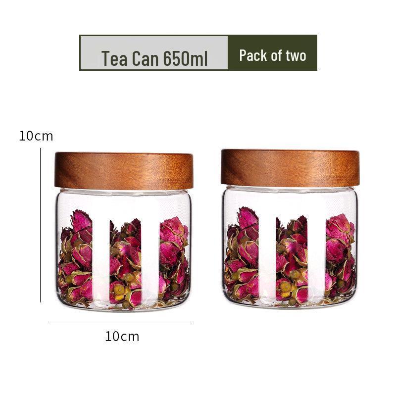High Borosilicate Glass Tea and Food Storage Jars for Brewing and Preservation