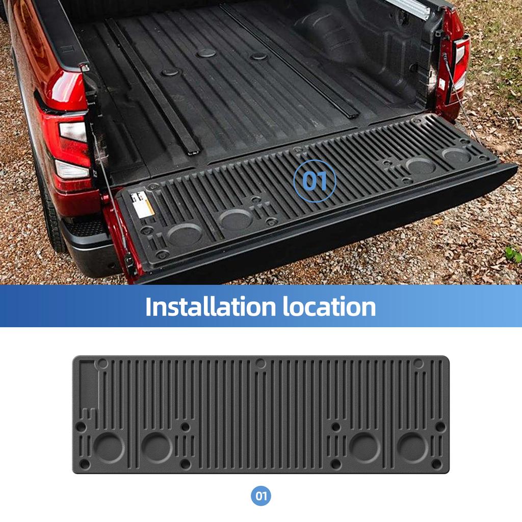 for Nissan Titan 2017 - 2024 TPE 3D Car Cargo Liner Trunk Pad Odorless Tray Accessories Black