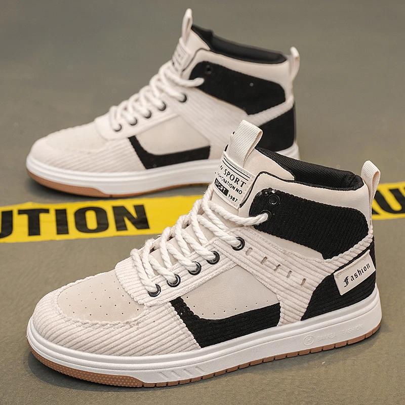 

Мужская спортивная обувь с толстым верхом и высоким берцем, новинка 2024 года, парусиновые туфли для сноубординга, мужская обувь для отдыха и фитнеса, вулканизированная обувь, размер 39-44, парусиновые туфли 44