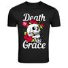 Death By His Grace Skull Rose Sword T-Shirt Gothic Tattoo Graphic Tee