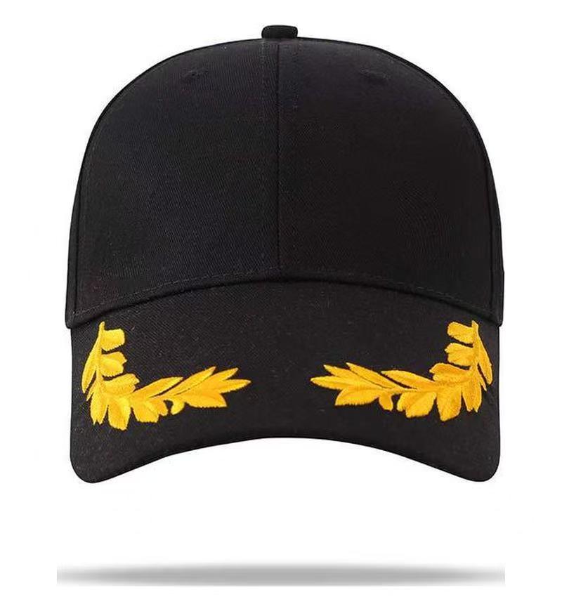 1PC Unisex Hat Brim Wheat Ear Embroidery Snapback Baseball Caps Spring and Autumn Outdoor Adjustable Casual Hats Sunscreen Hat