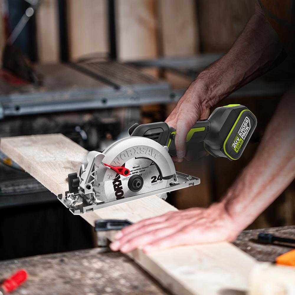 Works rechargeable circular saw 20V BL 4.5 inch bear tool WU533.9