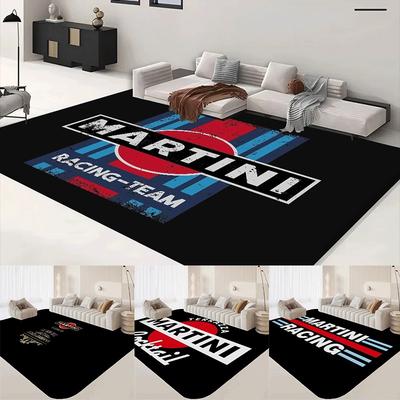 M-Martini Racing Logo Room Mats Washable Non-Slip Living Room Sofa Chairs Area Mat Kitchen Alfombra Exquisite Home Decoration
