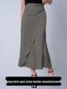 Women's European & American Faux Silk Satin Skirt - 25 New Autumn Styles, Mid-length